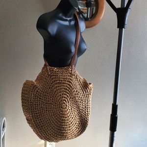 American Eagle Large Round Straw Bag